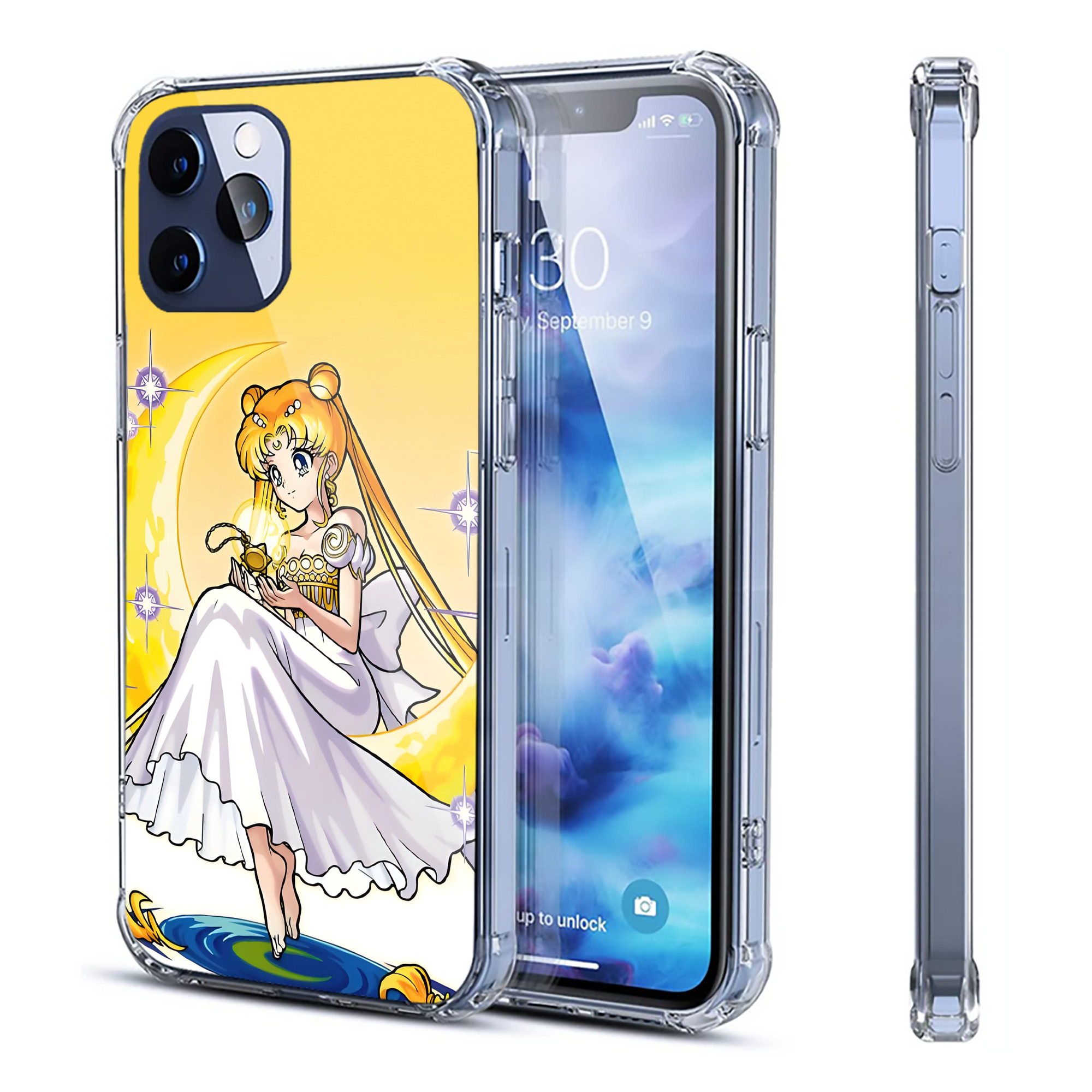 （画像用） 美少女戦士セーラームーン Sailor Moon 【iPhone 12シリーズ対応】透明スマホケース（クリアソフトケース）